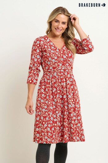 Brakeburn Natural Poppy Wrap Dress (N65526) | £60