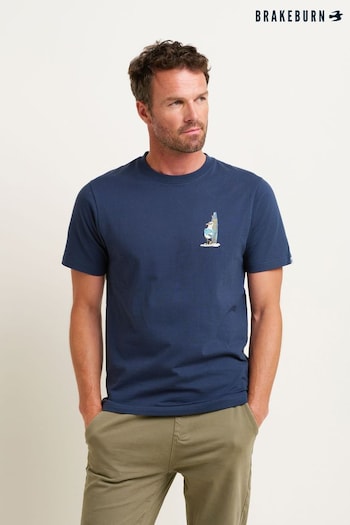 Brakeburn Blue Seagull T-Shirt (N65581) | £30