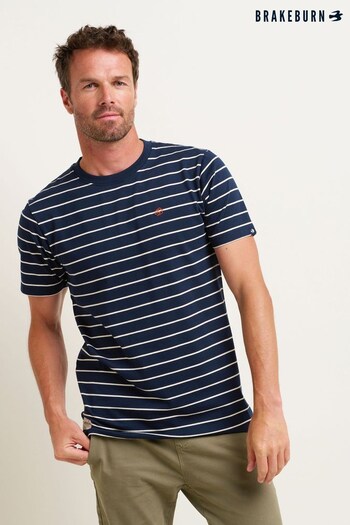 Brakeburn Blue Stripe T-Shirt (N65678) | £30