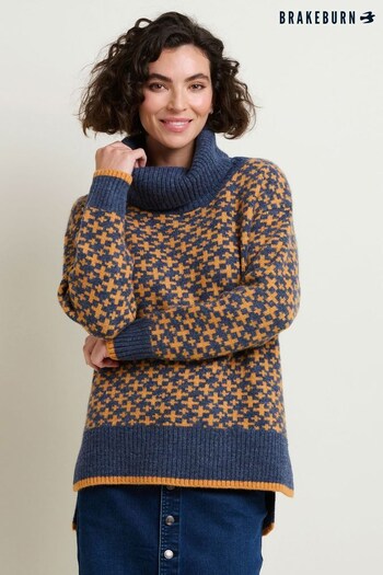 Brakeburn Natural Crosses Knitted Jumper (N65704) | £75