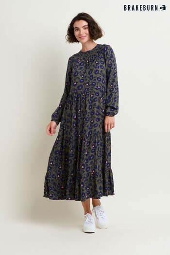 Brakeburn Green Midnight Bloom Maxi Dress (N65715) | £75