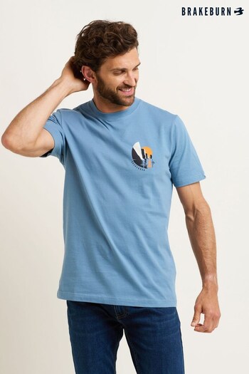 Brakeburn Blue Harry Rocks T-Shirt (N65718) | £30