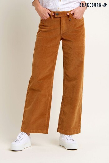 Brakeburn Orange Wide Leg Trousers Topman (N65726) | £60