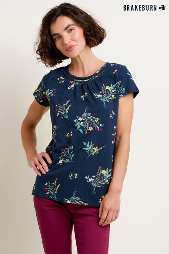 Brakeburn Blue Spring Bunches T-Shirt (N65736) | £35