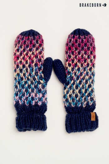 Brakeburn Natural Space Dye Knitted Mittens (N65741) | £30
