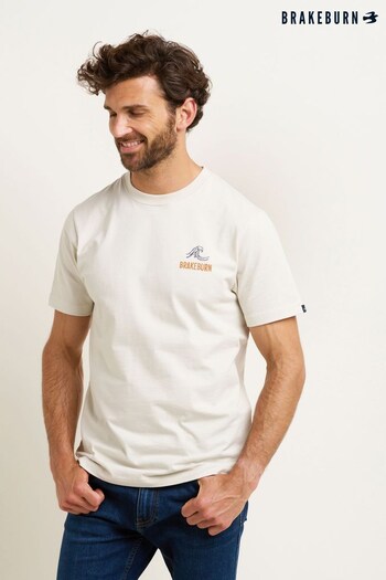 Brakeburn Cream Surf Essentials T-Shirt (N65747) | £30