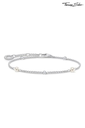 Thomas Sabo White Freshwater Pearl Bracelet (N65773) | £79
