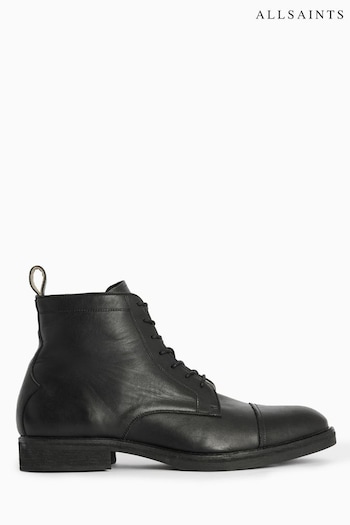AllSaints Black Drago Boots Bianco (N65795) | £199