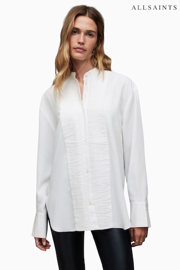 AllSaints Mae White Shirt (N65809) | £139