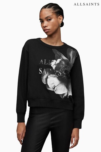AllSaints Black Presila Pippa T-Shirt (N65822) | £99