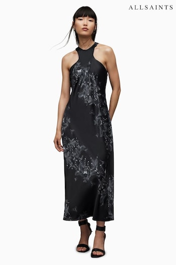 AllSaints Betina Diana Black Dress (N65831) | £159