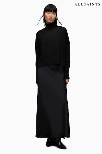 AllSaints Amos Mercer Black Dress (N65832) | £259