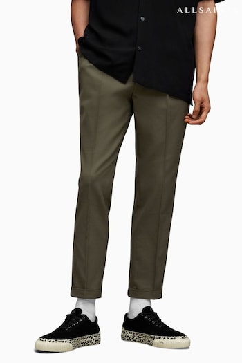 AllSaints Dark Black Tallis Trousers (N65833) | £139