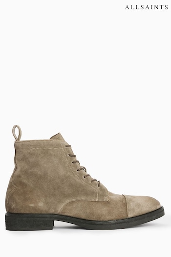 AllSaints Green Drago Suede Boots (N65837) | £199
