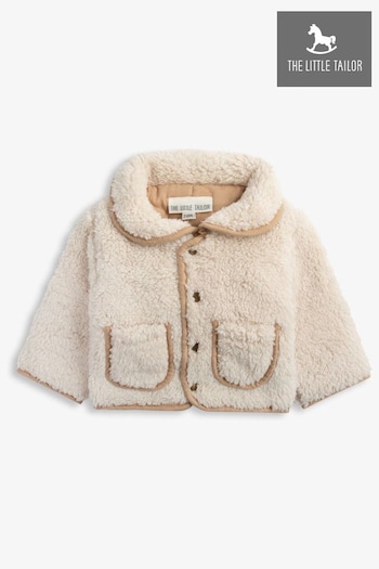 The Little Tailor Baby Natural Quilted Reversible Plush Lined Sherpa Fleece Jacket (N65894) | £36
