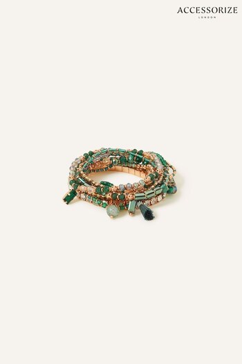 Accessorize Green Stretch Bracelet (N65979) | £15