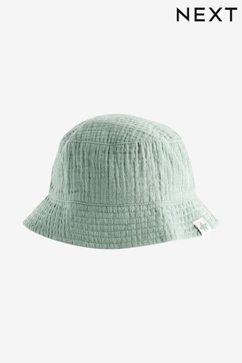 Sage Green Bucket Hat (3mths-6yrs) (N66062) | £7 - £8