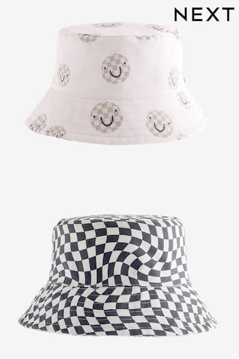 Checkerboard Smile Reversible Bucket Hat (3mths-16yrs) (N66065) | £8 - £12