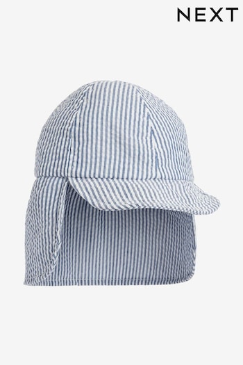 Blue/White Stripe Legionnaire Hat (3mths-10yrs) (N66071) | £7.50 - £9.50