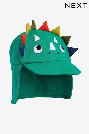 Green Dinosaur Legionnaire Hat (3mths-10yrs) (N66078) | £8 - £9