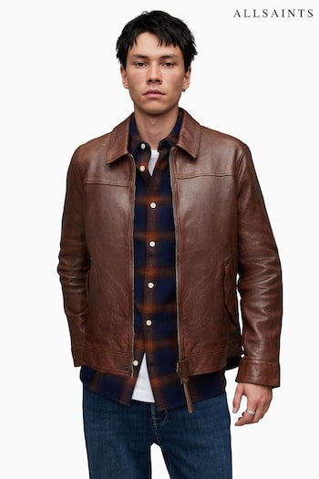 AllSaints Brim Brown Jacket (N66131) | £449