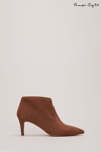 Phase Eight Brown Leather when Boots (N66197) | £139