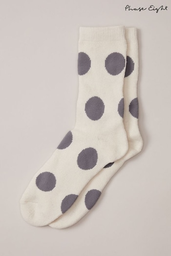 Phase Eight Natural Spotty Ankle Socks (N66198) | £15