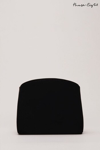 Phase Eight Velvet Clutch Black Bag (N66202) | £69