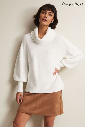 Phase Eight Cream Dahlie Chunky Knit Jumper (N66211) | £99