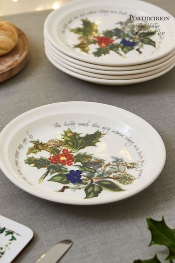 Portmeirion The Holly and the Ivy Plate Set of 6 20cm Plates (N66266) | £114