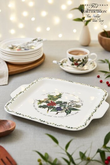 Portmeirion The Holly and the Ivy Square Cake Plate (N66268) | £38