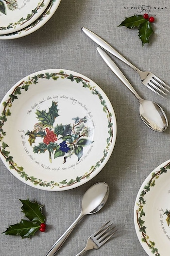 Portmeirion The Holly and the Ivy Set of 6 20cm Pasta Bowls (N66273) | £114