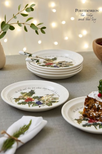 Portmeirion The Holly and the Ivy Set of 6 15cm Side Plates (N66274) | £108