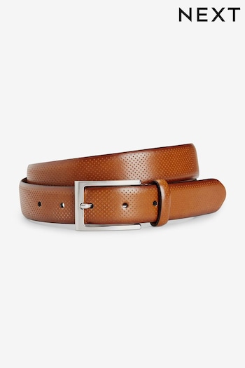 Tan Brown Perforated Belt (N66312) | £18