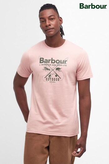 Barbour® Pink Fly Graphic Logo T-Shirt (N66484) | £35