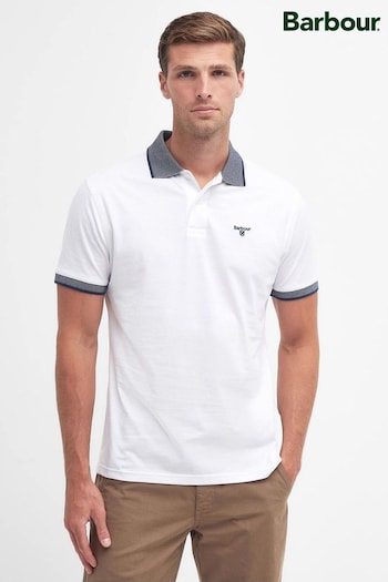 Barbour® White Cornsay Polo Lining Shirt (N66531) | £50