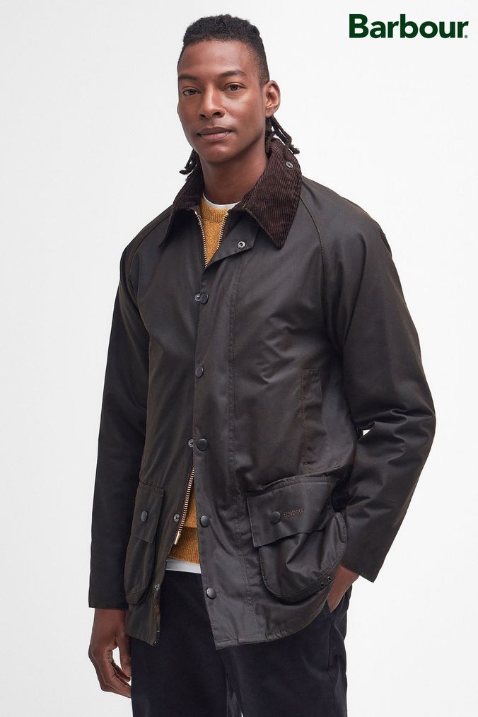 Men s Black Waxed Jackets Next Official Site