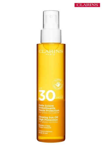 Clarins Glowing Sun Oil High Protection SPF30 150ml (N66619) | £28