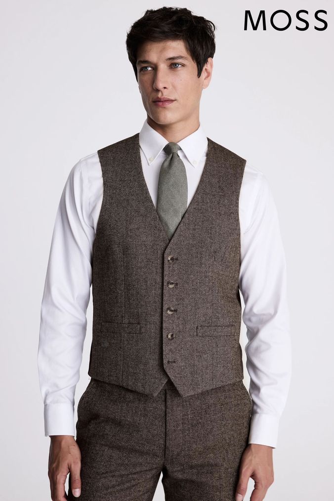 Tweed waistcoat wedding sales