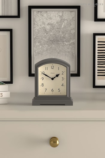 Jones Clocks Blizzard Grey Tavern Mantel Clock (N66766) | £25
