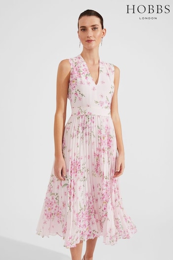 Hobbs Pink Petite Veronica Dress (N66853) | £179