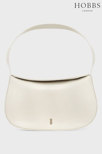 Hobbs Cream Paris Shoulder Purse (N66854) | £110