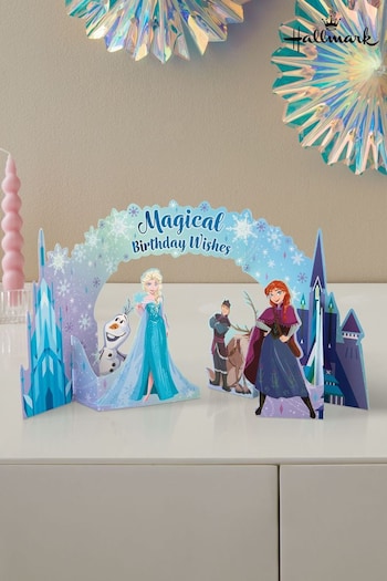 Hallmark Blue Birthday Card 3D Pop Up Disney Frozen Design (N66859) | £6.50