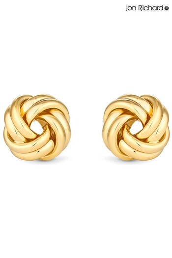 Jon Richard Gold Tone Knot Stud Earrings (N66944) | £18