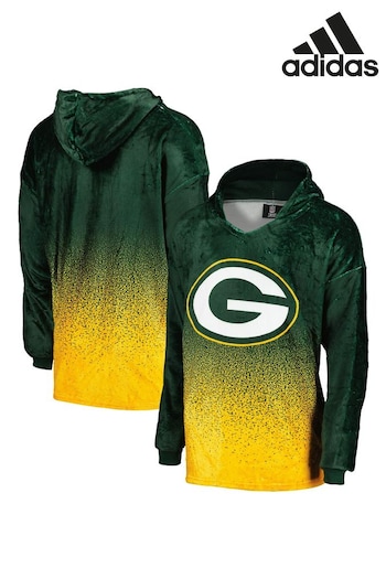 adidas Green NFL Green Bay Packers Gradient Fleece Hoodie (N67000) | £45