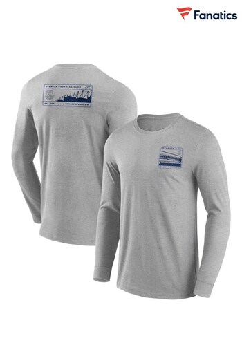 Fanatics Grey Everton Explore Graphic Long Sleeve T-Shirt (N67083) | £35