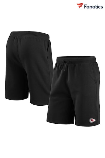 Fanatics NFL Kansas City Chiefs Primary Logo Graphic Fleece Black Shorts (N67090) | £35
