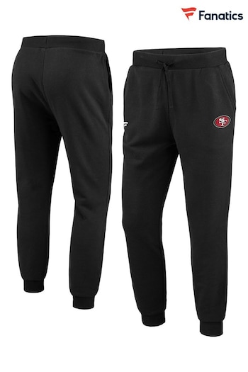 Fanatics NFL San Francisco 49ers Primary Logo Graphic Fleece Black Joggers (N67095) | £50