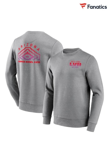 Fanatics Grey NFL Super Bowl LVII Football Diamond Graphic Crew Sweatshirt (N67110) | £50
