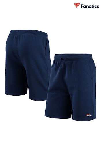 Fanatics Blue NFL Denver Broncos Primary Logo Graphic Fleece Shorts (N67113) | £35